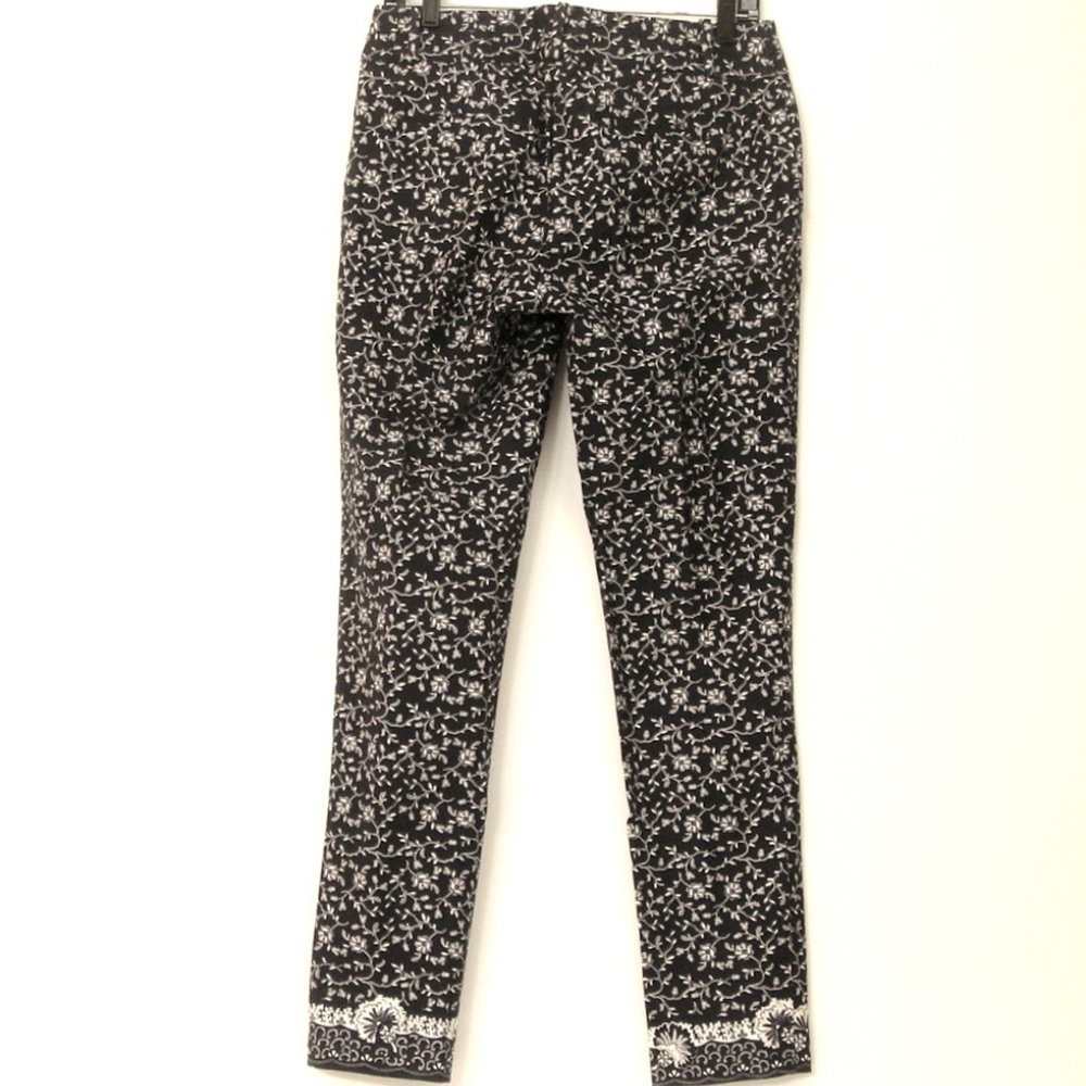 Loft Blue Floral Julie Skinny Pants New with Tags - Picture 4 of 4